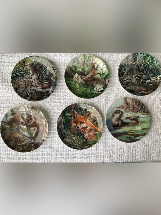The Bradford Exchange Other - Friends of the Forest plate set